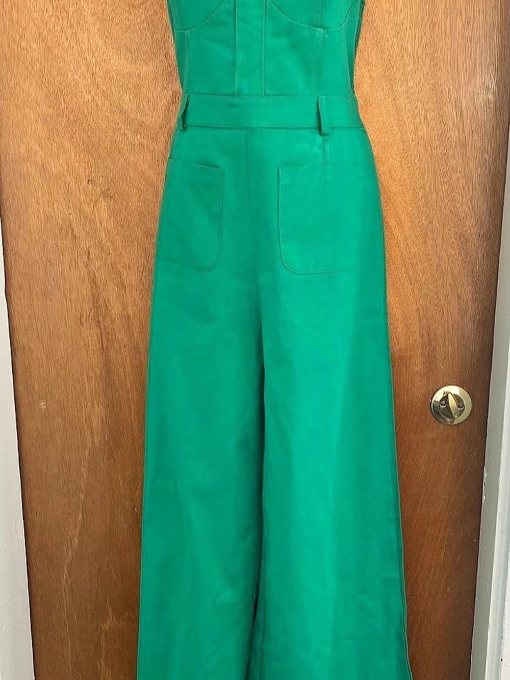 Green Wide Leg Jumpsuit Size Medium Like New